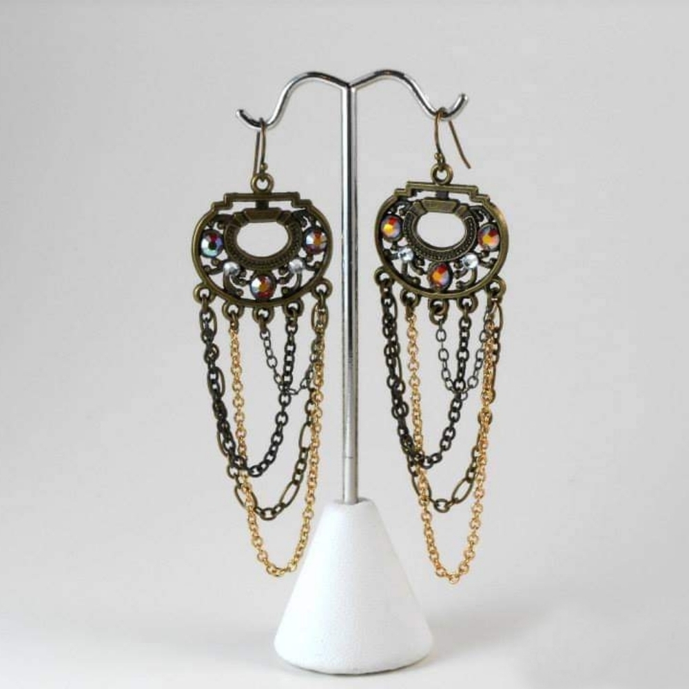 Beautiful hand crafted pair of earrings